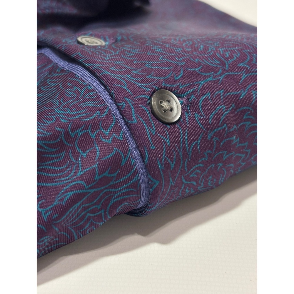 Greyson Mens XXL Golf Polo Shirt Bundle of 2 Purple Stripe Abstract Print 2pk‎ - Picture 8 of 16